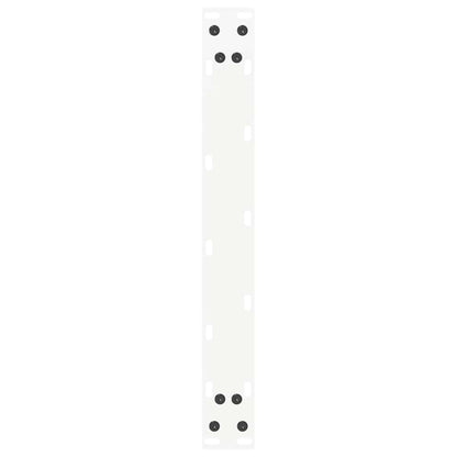 Gambe per Tavolino da Caffè forma U 2 pz Bianche 50x(30-31) cm