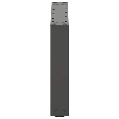 Gambe per Tavolino da Caffè forma U 2 pz Antracite 50x(30-31)cm