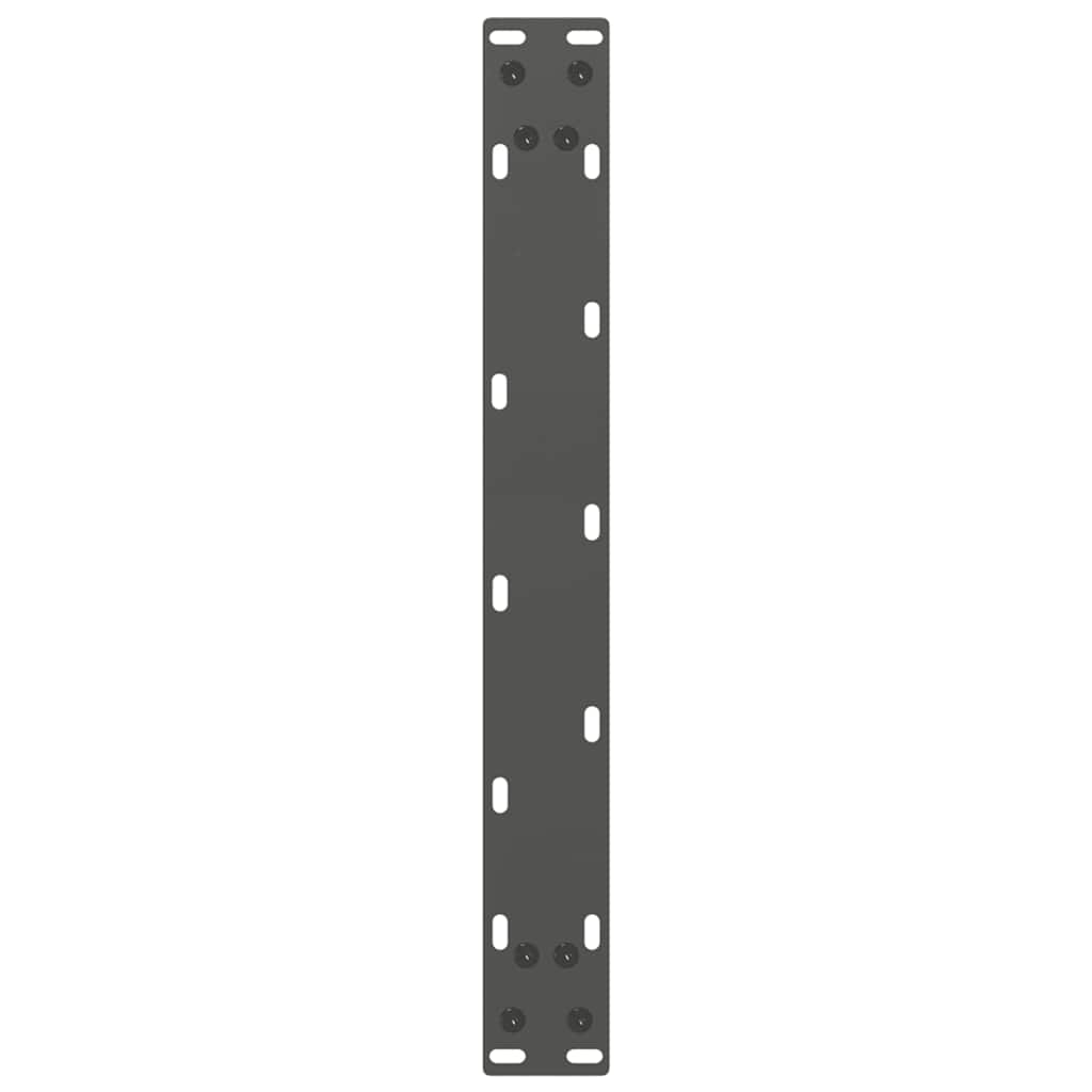 Gambe per Tavolino da Caffè forma U 2 pz Antracite 50x(30-31)cm