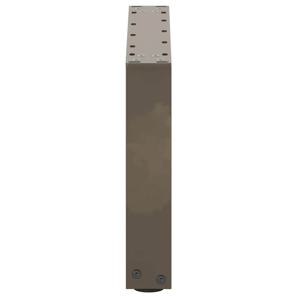 Gambe Tavolino Caffè a U 2 pz 50x(30-31)cm in Acciaio - homemem39