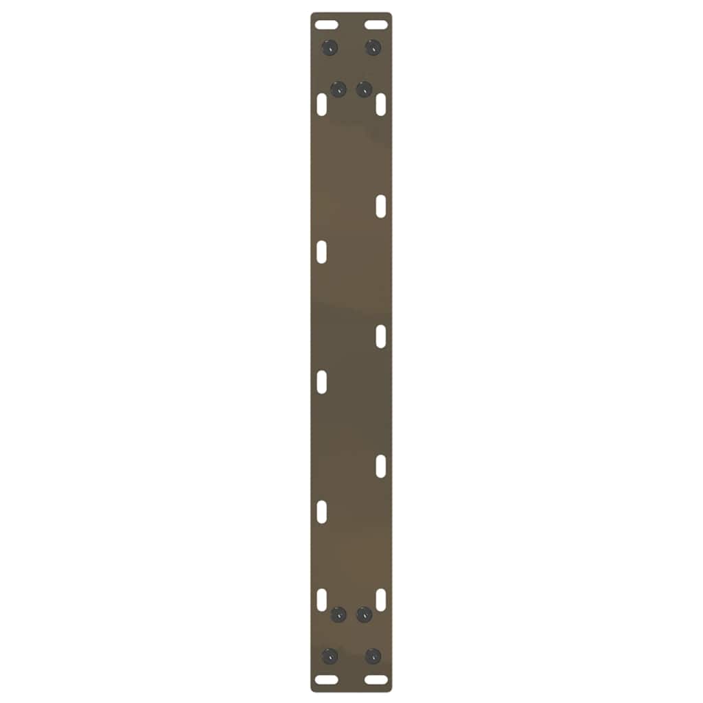 Gambe Tavolino Caffè a U 2 pz 50x(30-31)cm in Acciaio - homemem39