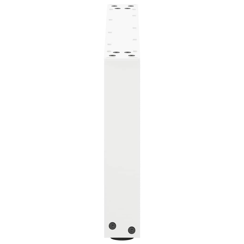 Gambe per Tavolino da Caffè forma U 2 pz Bianche 60x(30-31) cm