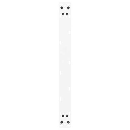 Gambe Tavolino da Caffè a U 2 pz Bianco 60x(30-31)cm in Acciaio - homemem39