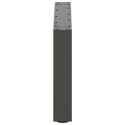 Gambe per Tavolino da Caffè forma U 2 pz Antracite 60x(30-31)cm