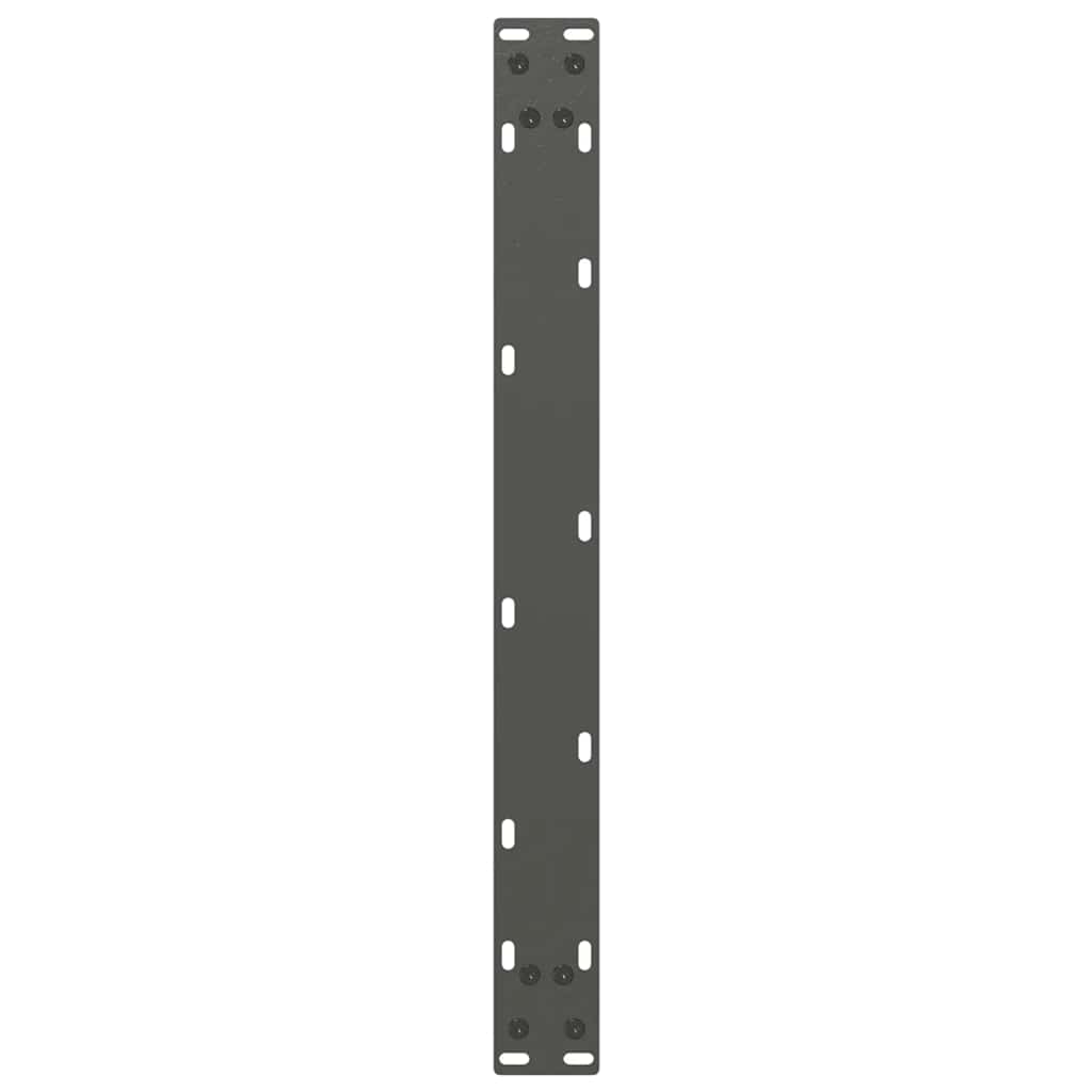 Gambe per Tavolino da Caffè forma U 2 pz Antracite 60x(30-31)cm