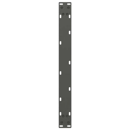 Gambe per Tavolino da Caffè forma U 2 pz Antracite 60x(30-31)cm