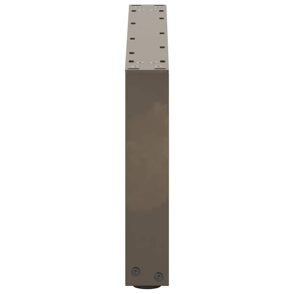 Gambe Tavolino Caffè a U 2 pz 60x(30-31)cm in Acciaio - homemem39