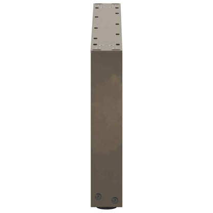 Gambe Tavolino Caffè a U 2 pz 60x(30-31)cm in Acciaio - homemem39
