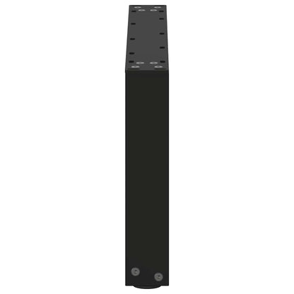 Gambe Tavolino da Caffè a U 2 pz Nero 70x(30-31) cm in Acciaio - homemem39