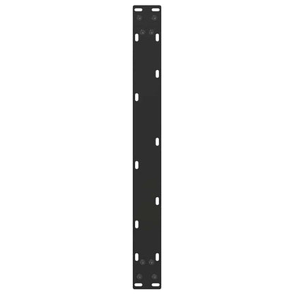 Gambe Tavolino da Caffè a U 2 pz Nero 70x(30-31) cm in Acciaio - homemem39