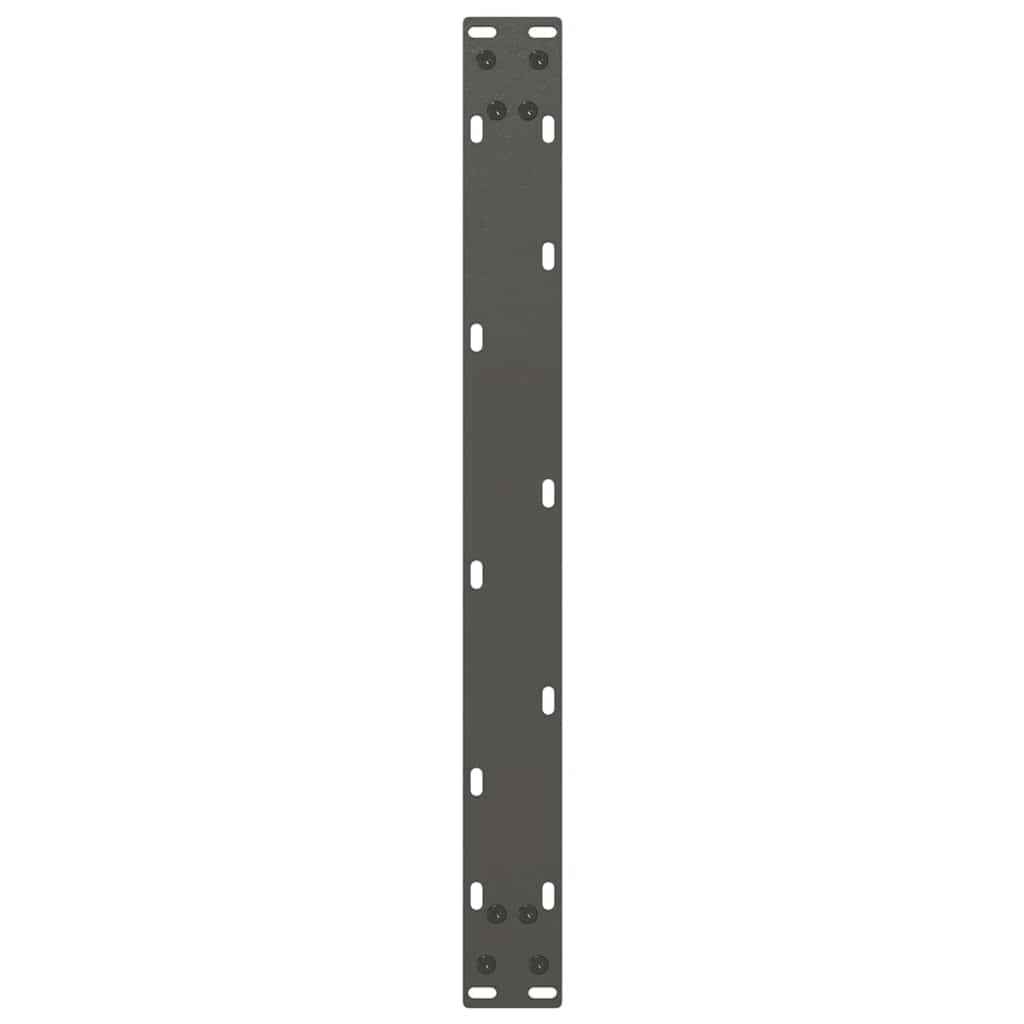 Gambe per Tavolino da Caffè forma U 2 pz Antracite 70x(30-31)cm