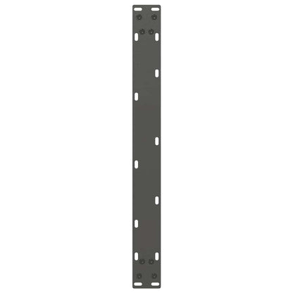 Gambe per Tavolino da Caffè forma U 2 pz Antracite 70x(30-31)cm