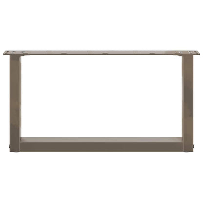 Gambe Tavolino Caffè a U 2 pz 70x(30-31)cm in Acciaio - homemem39