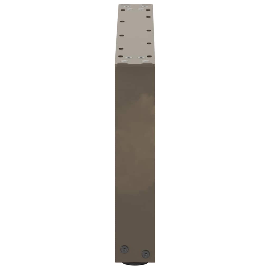 Gambe Tavolino Caffè a U 2 pz 70x(30-31)cm in Acciaio - homemem39