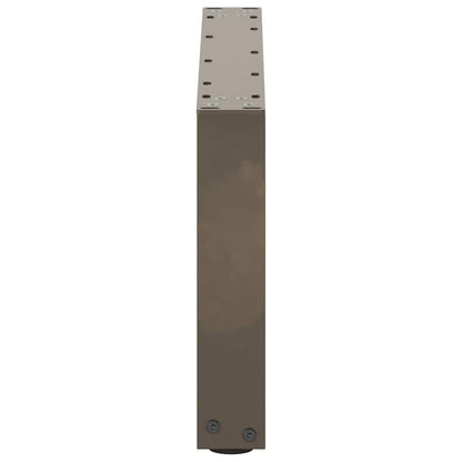 Gambe Tavolino Caffè a U 2 pz 70x(30-31)cm in Acciaio - homemem39