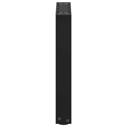 Gambe Tavolino Caffè a U 2 pz Nero 28x(42-43) cm Acciaio - homemem39