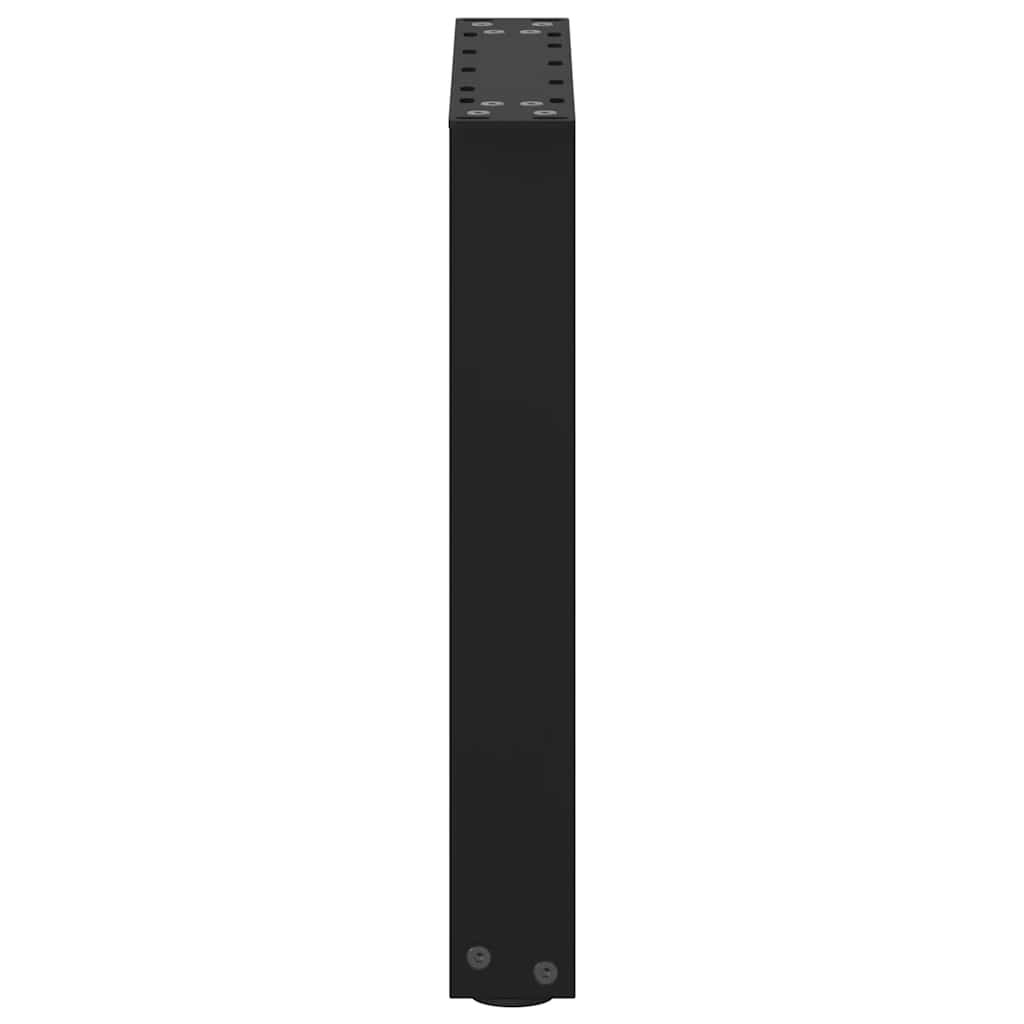 Gambe per Tavolino da Caffè a Forma di U 2 pz Nere 28x(42-43)cm