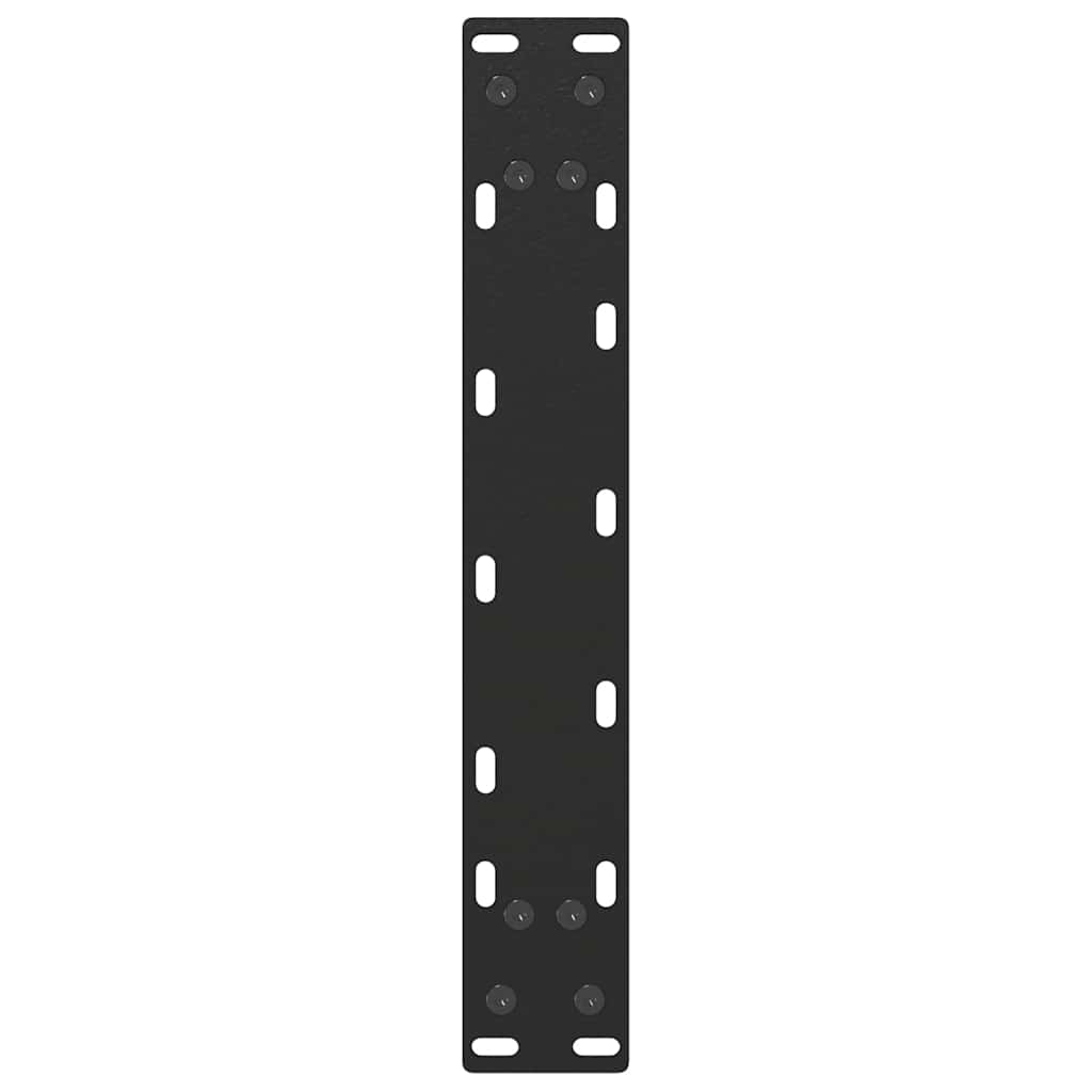 Gambe Tavolino Caffè a U 2 pz Nero 28x(42-43) cm Acciaio - homemem39