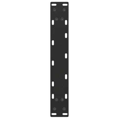 Gambe Tavolino Caffè a U 2 pz Nero 28x(42-43) cm Acciaio - homemem39