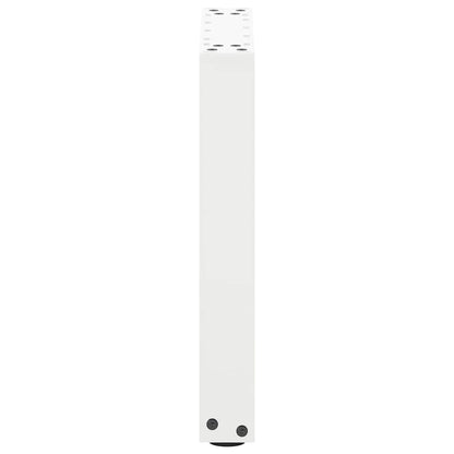 Gambe Tavolino Caffè a U 2 pz Bianco 28x(42-43) cm Acciaio