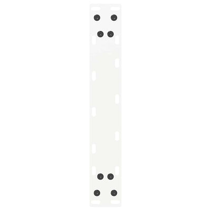 Gambe Tavolino Caffè a U 2 pz Bianco 28x(42-43) cm Acciaio