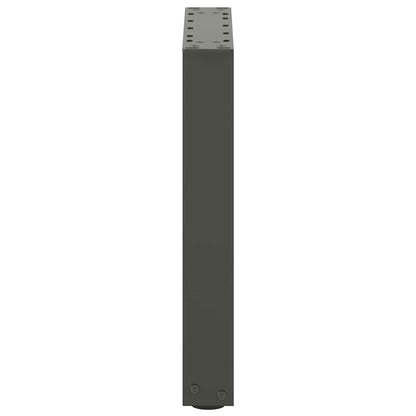 Gambe per Tavolino da Caffè forma U 2 pz Antracite 28x(42-43)cm