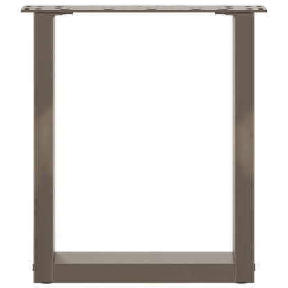 Gambe Tavolino Caffè a U 2 pz 28x(42-43) cm Acciaio - homemem39