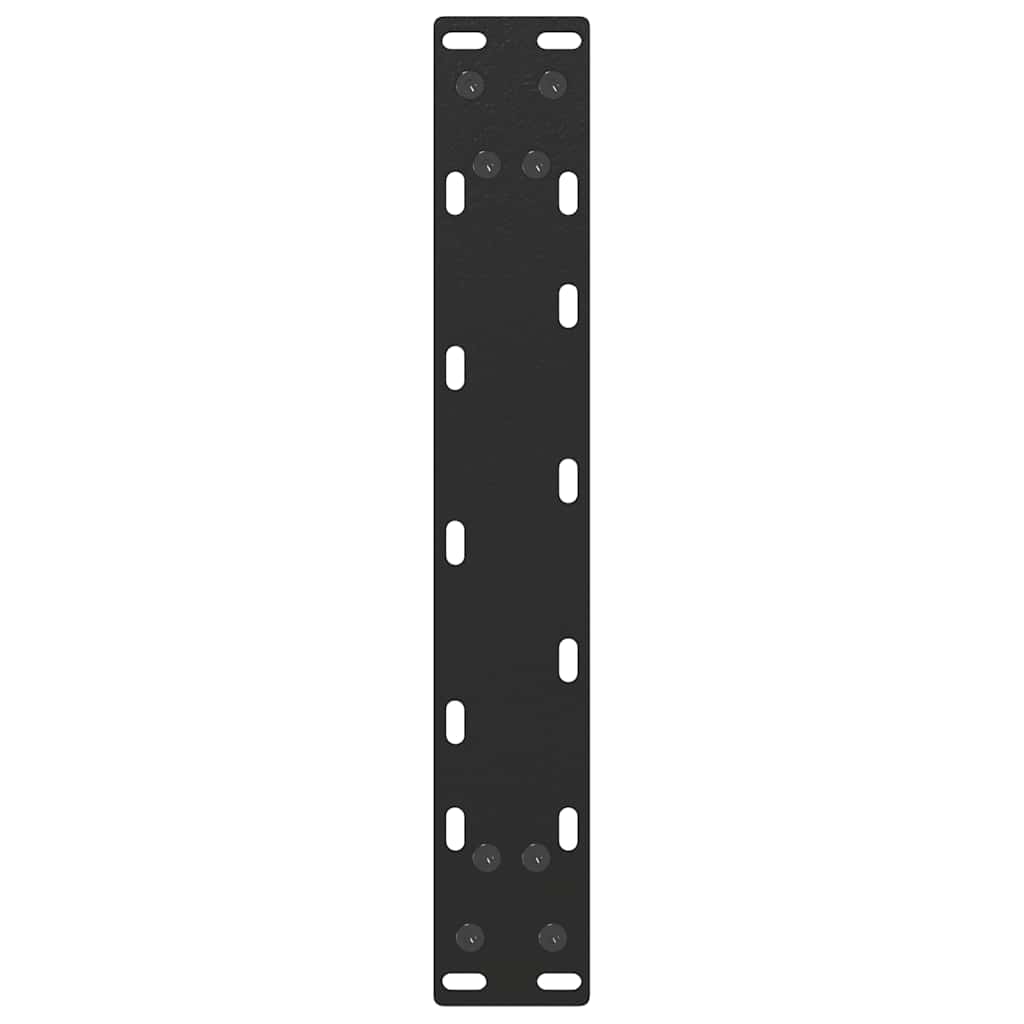 Gambe per Tavolino da Caffè a Forma di U 2 pz Nere 38x(42-43)cm