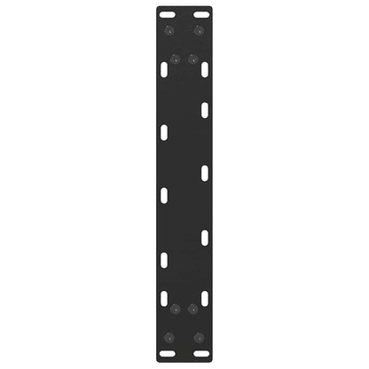 Gambe per Tavolino da Caffè a Forma di U 2 pz Nere 38x(42-43)cm