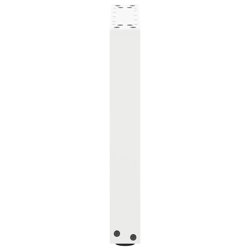 Gambe Tavolino Caffè a U 2 pz Bianco 38x(42-43) cm Acciaio - homemem39