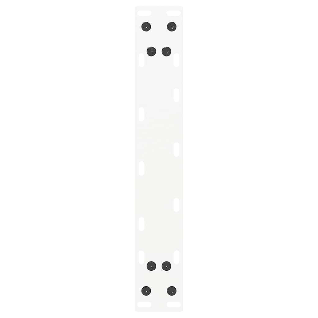 Gambe Tavolino Caffè a U 2 pz Bianco 38x(42-43) cm Acciaio - homemem39