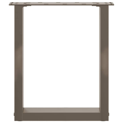 Gambe Tavolino Caffè a U 2 pz 38x(42-43) cm Acciaio - homemem39