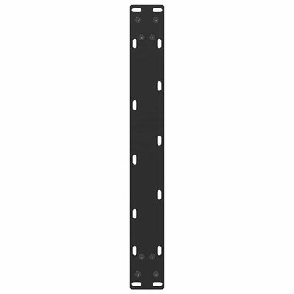 Gambe per Tavolino da Caffè a Forma di U 2 pz Nere 50x(42-43)cm
