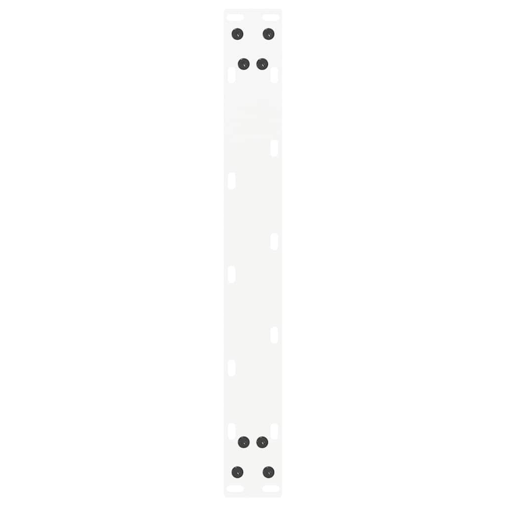 Gambe Tavolino Caffè a U 2 pz Bianco 50x(42-43) cm Acciaio - homemem39
