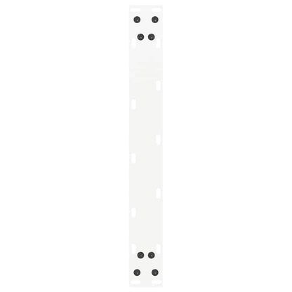 Gambe Tavolino Caffè a U 2 pz Bianco 50x(42-43) cm Acciaio - homemem39