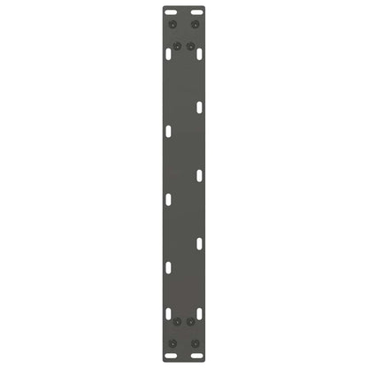 Gambe per Tavolino da Caffè forma U 2 pz Antracite 50x(42-43)cm