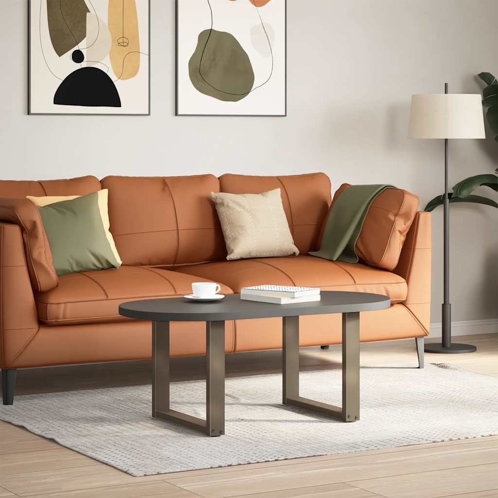 Gambe Tavolino Caffè a U 2 pz 50x(42-43) cm Acciaio - homemem39