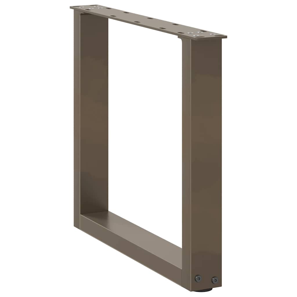 Gambe Tavolino Caffè a U 2 pz 50x(42-43) cm Acciaio - homemem39