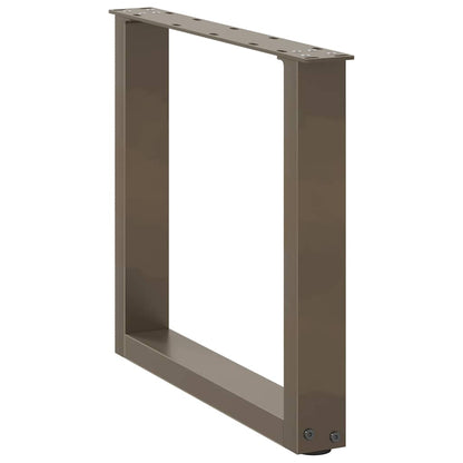 Gambe Tavolino Caffè a U 2 pz 50x(42-43) cm Acciaio - homemem39