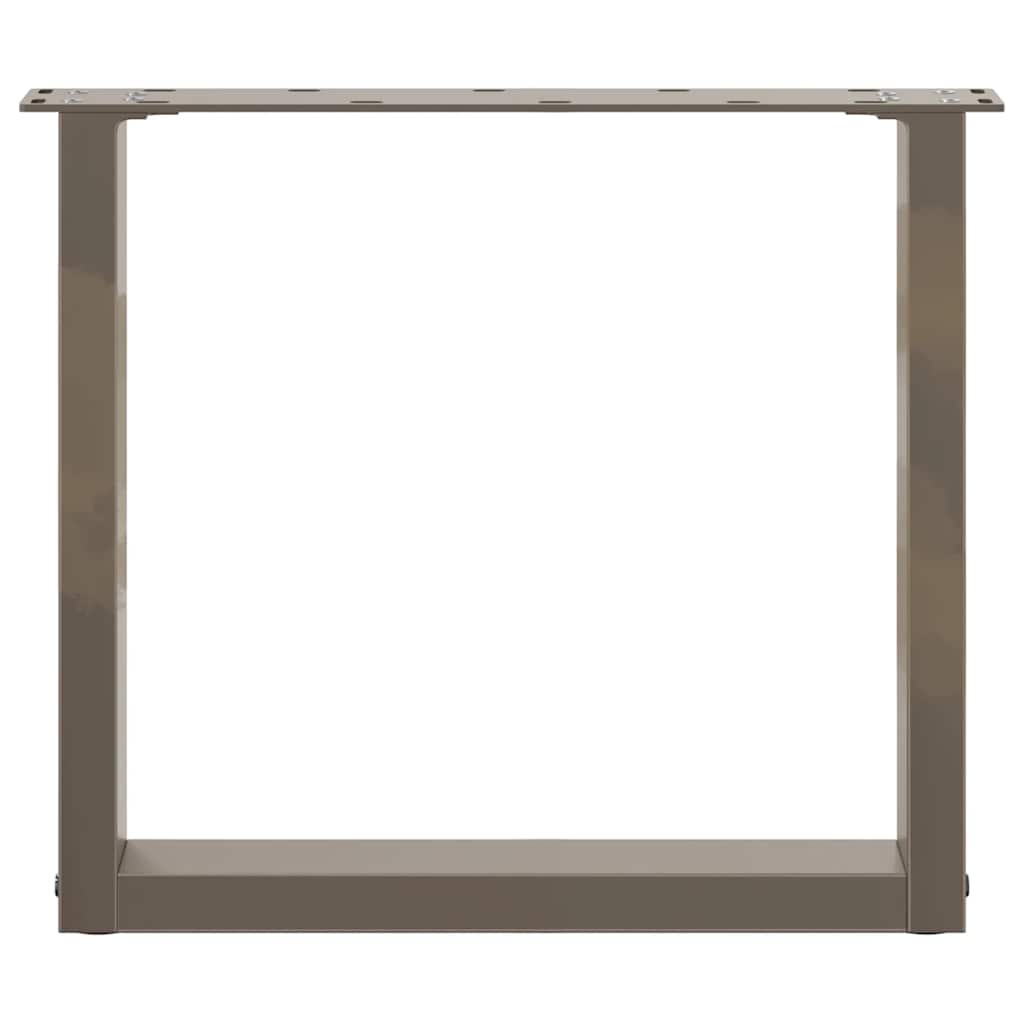 Gambe Tavolino Caffè a U 2 pz 50x(42-43) cm Acciaio - homemem39