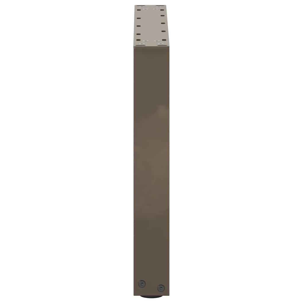 Gambe Tavolino Caffè a U 2 pz 50x(42-43) cm Acciaio - homemem39