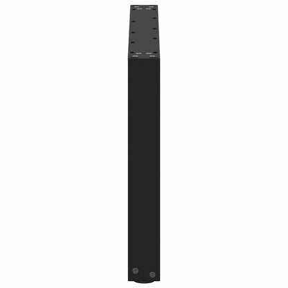 Gambe per Tavolino da Caffè a Forma di U 2 pz Nere 60x(42-43)cm