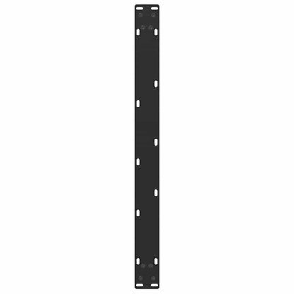 Gambe per Tavolino da Caffè a Forma di U 2 pz Nere 60x(42-43)cm
