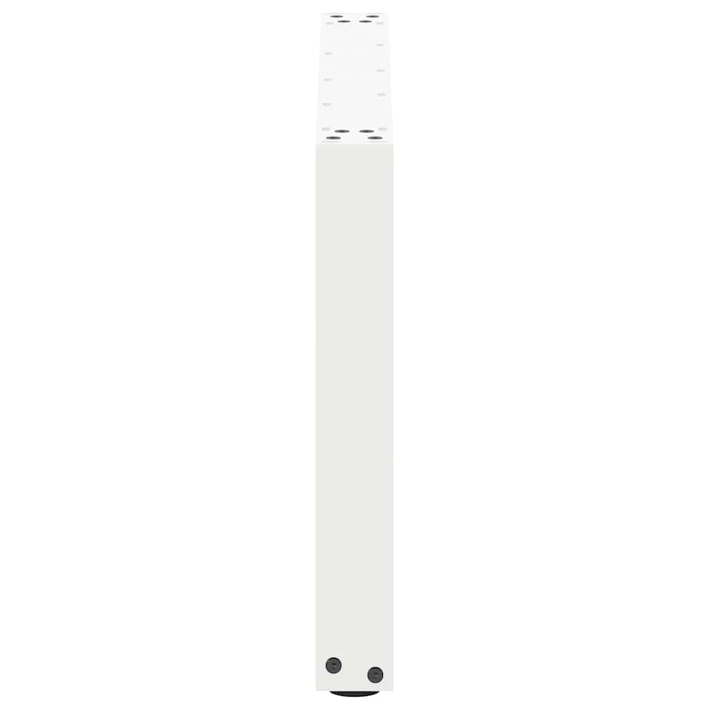 Gambe Tavolino Caffè a U 2 pz Bianco 60x(42-43) cm Acciaio - homemem39