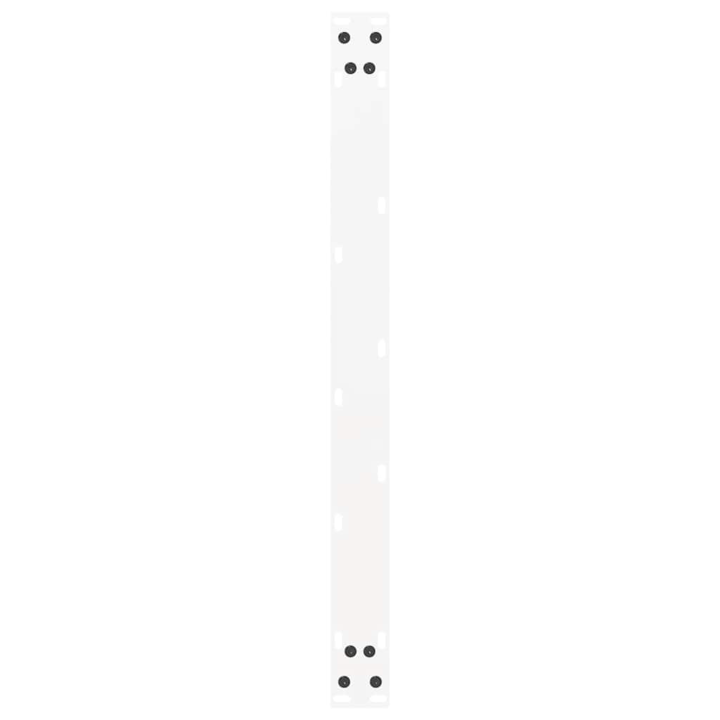 Gambe Tavolino Caffè a U 2 pz Bianco 60x(42-43) cm Acciaio - homemem39