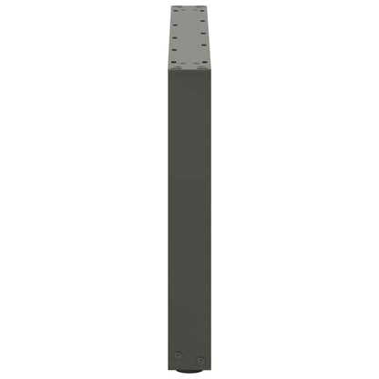 Gambe Tavolino Caffè a U 2 pz Antracite 60x(42-43) cm Acciaio - homemem39