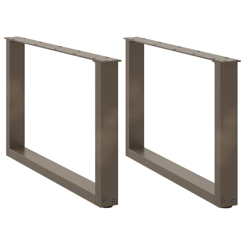 Gambe Tavolino Caffè a U 2 pz 60x(42-43) cm Acciaio - homemem39