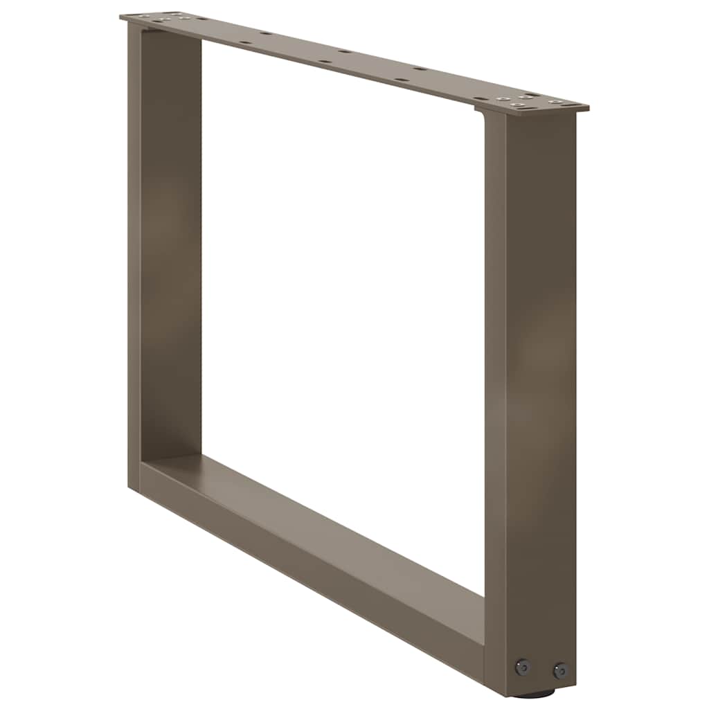 Gambe Tavolino Caffè a U 2 pz 60x(42-43) cm Acciaio - homemem39