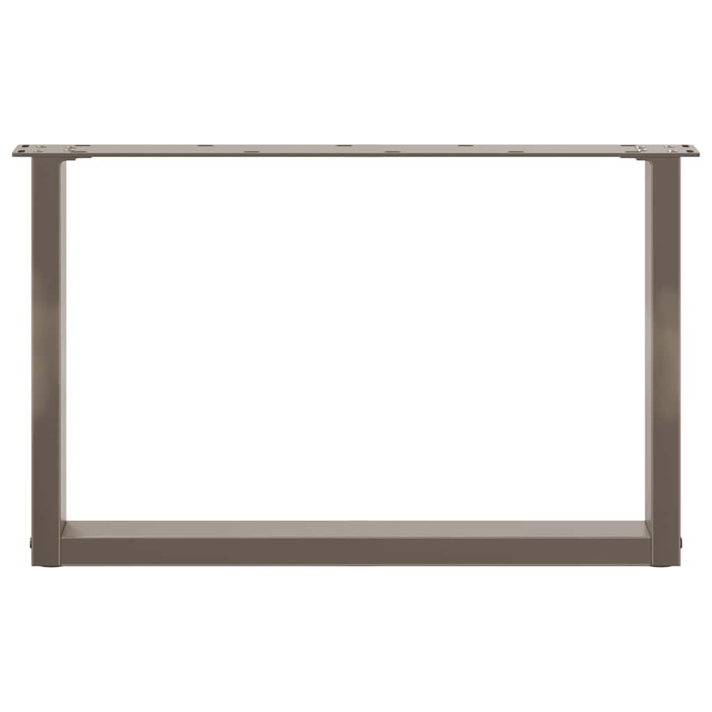 Gambe Tavolino Caffè a U 2 pz 60x(42-43) cm Acciaio - homemem39