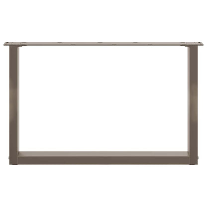 Gambe Tavolino Caffè a U 2 pz 60x(42-43) cm Acciaio - homemem39